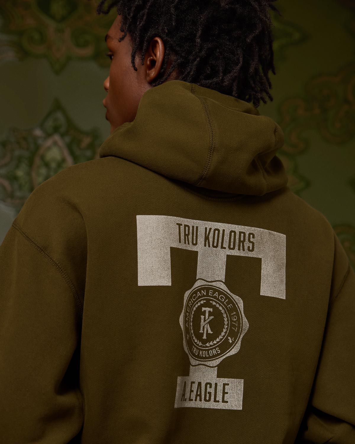 AE x TK Heavyweight Graphic Hoodie (Olive)