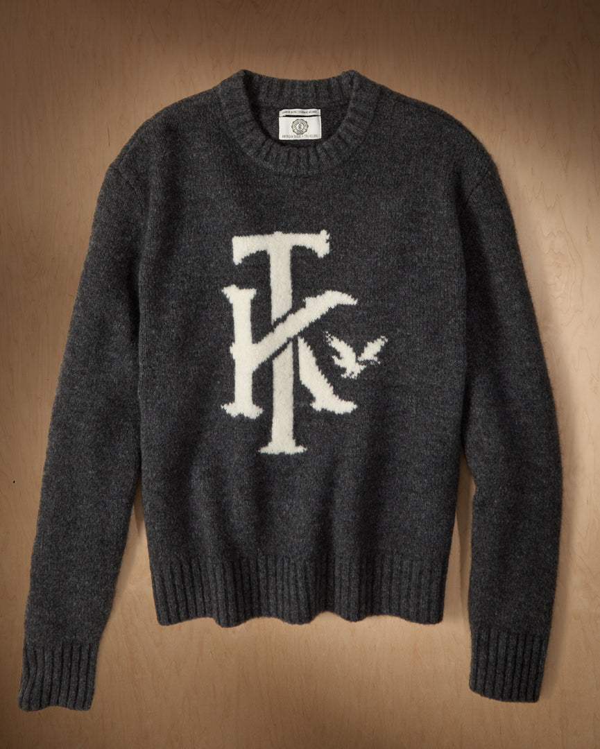 AE x Tru Kolors Wool-Cashmere Crew Neck Sweater