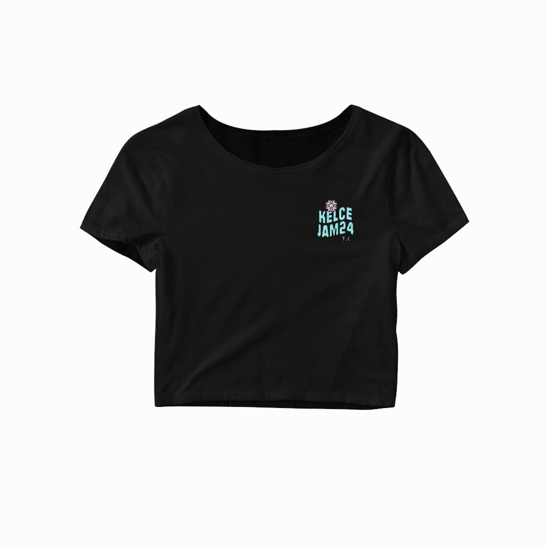 TK x Kelce Jam Warp Crop Collab Tee (Black)