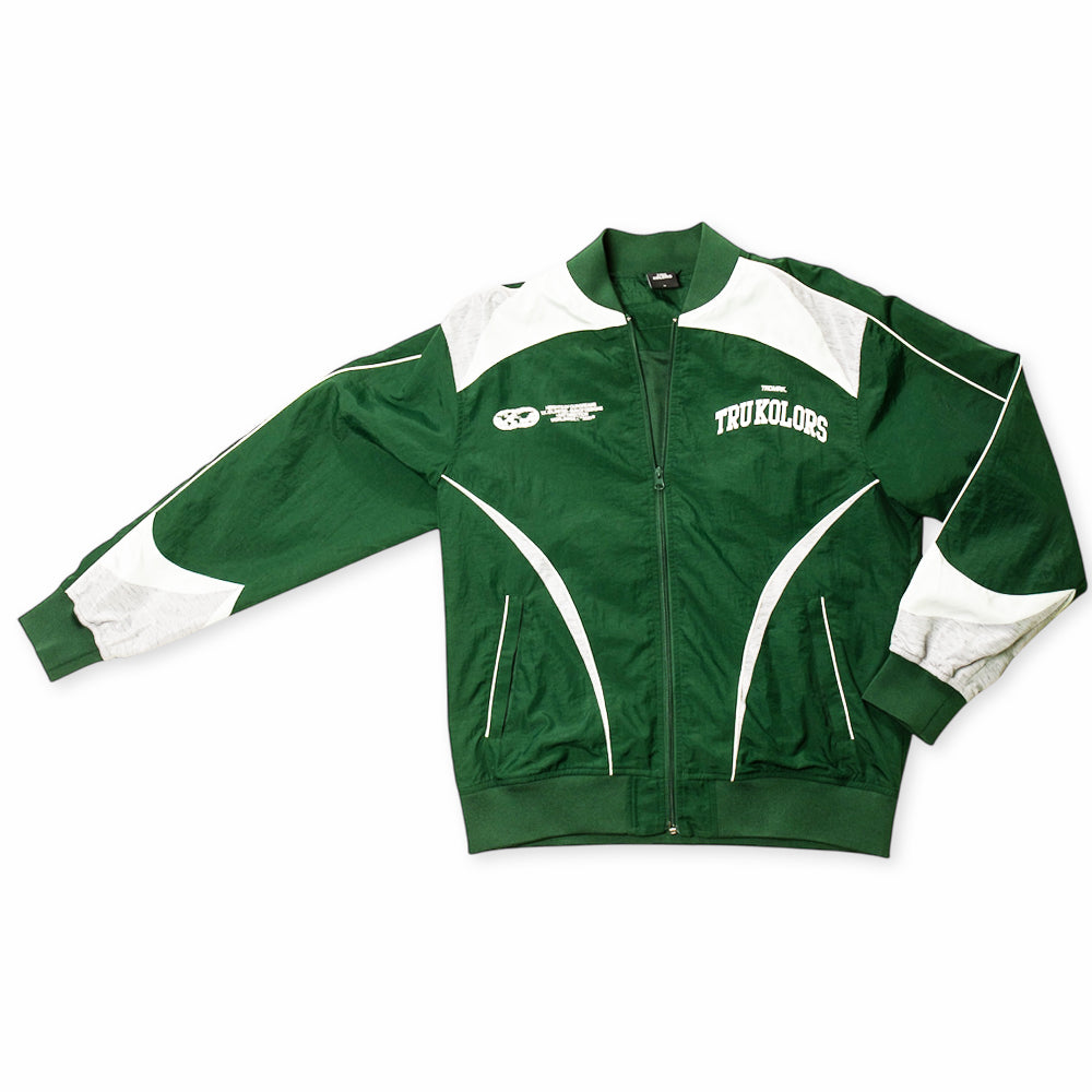 Hunter Green Varsity Track Suit Jacket