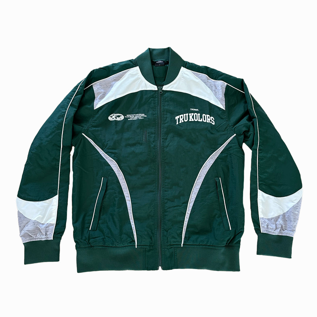 Hunter Green Varsity Track Suit Jacket