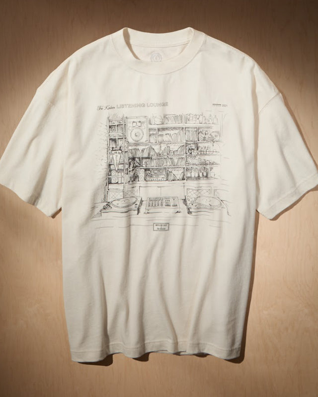 AE x Tru Kolors Listening Lounge Graphic T-Shirt (Cream)