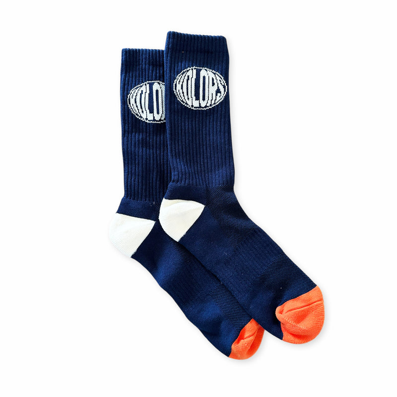 Navy Track Crew Sock