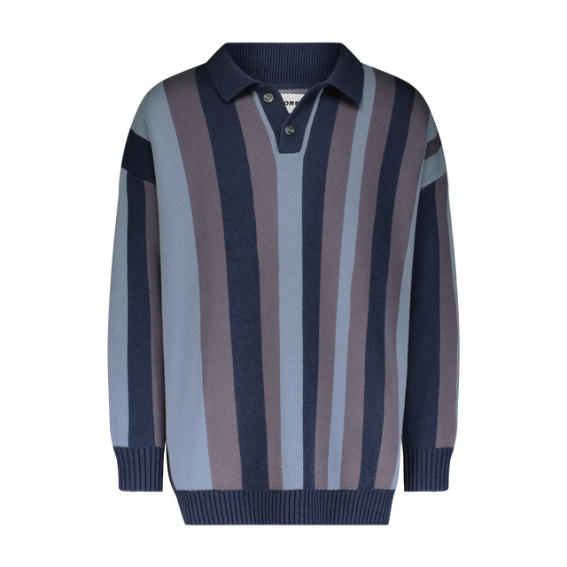 Striped Knit Polo