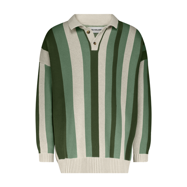 Striped Knit Polo
